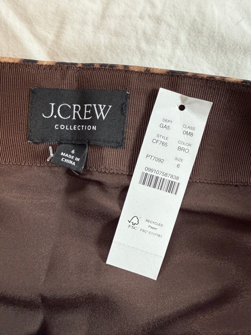 J. Crew Leopard Print Wrap Mini Skirt - Picture 2 of 6